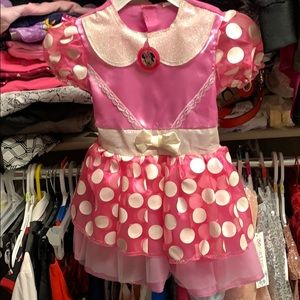 2t Minnie Mouse costume dress with headband.